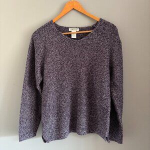 Iris/Snow Melange Sweater